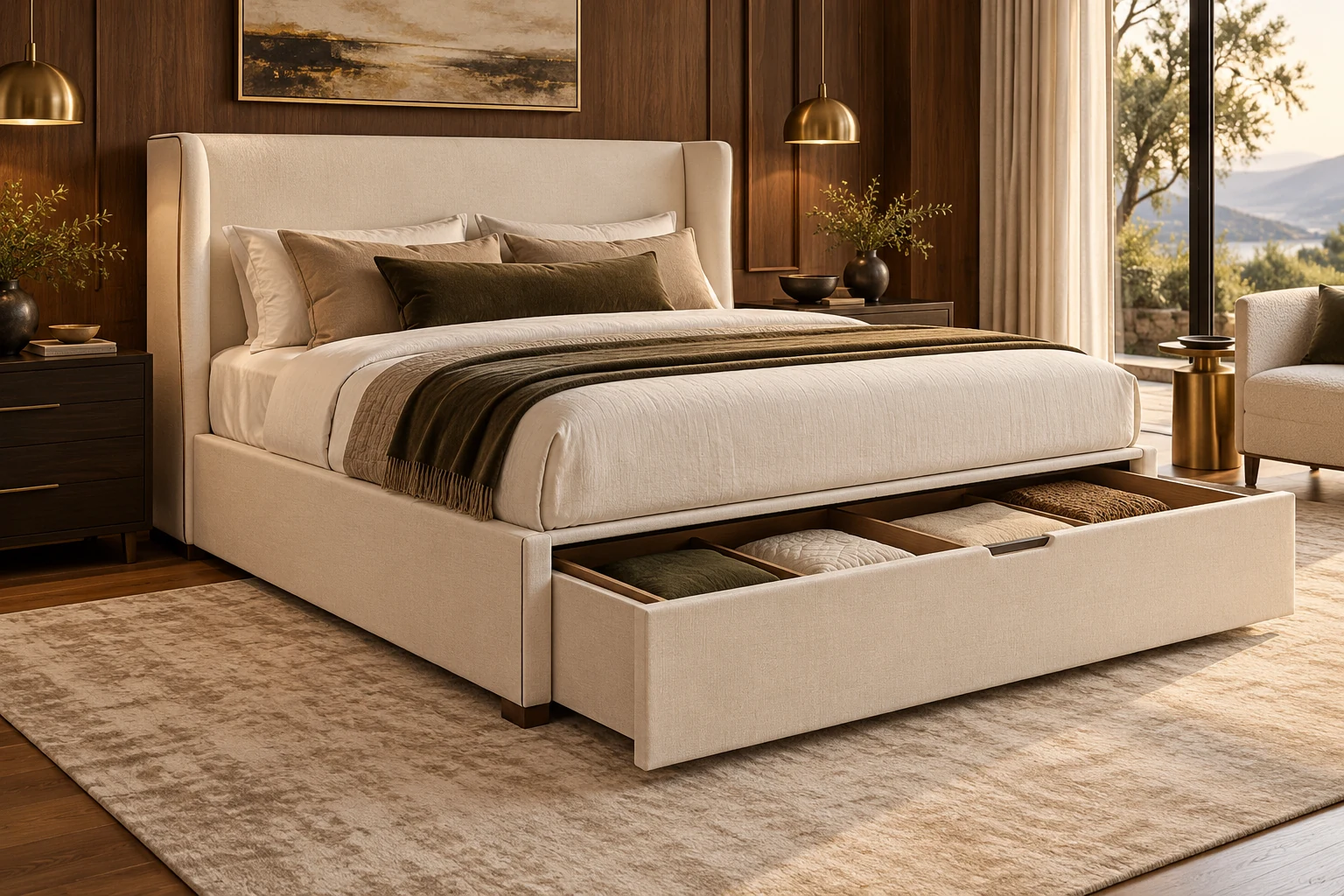 Box Storage Bed design inspiration 4 in a warm interior