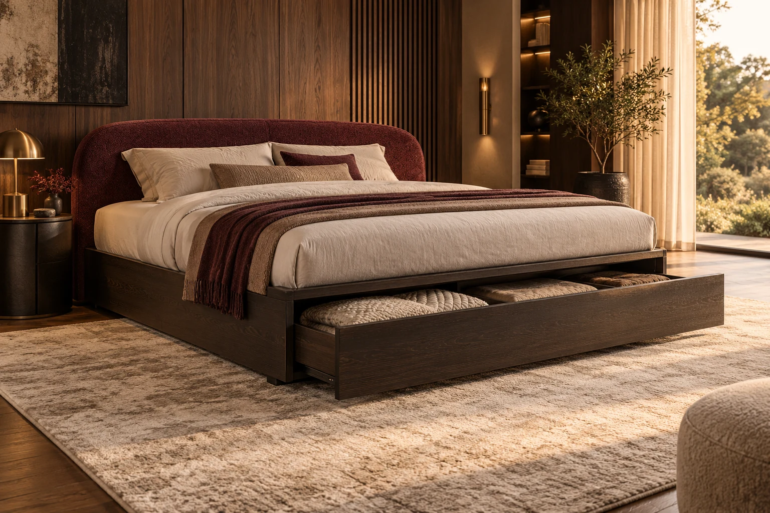 Box Storage Bed design inspiration 5 in a warm interior