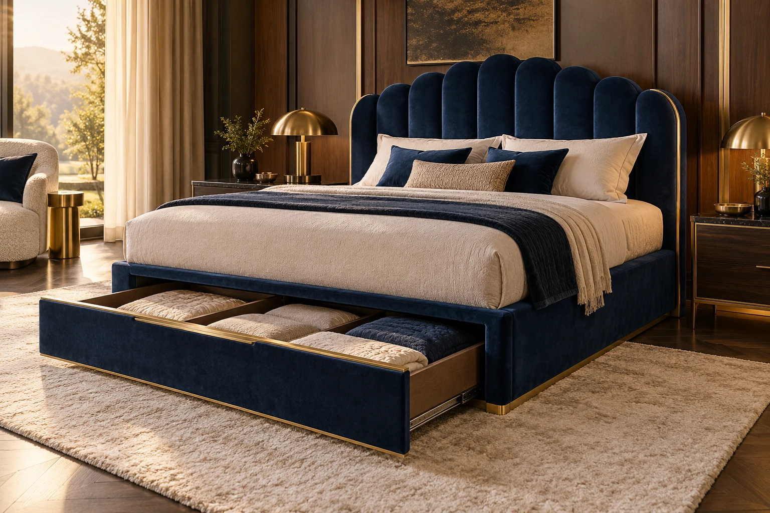 Box Storage Bed design inspiration 7 in a warm interior