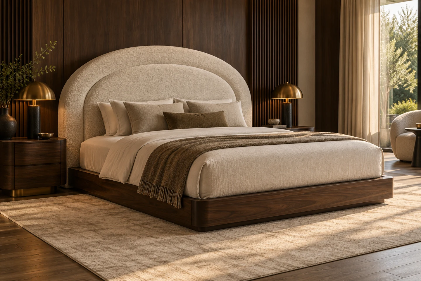 Custom Bed design inspiration 1 in a warm interior