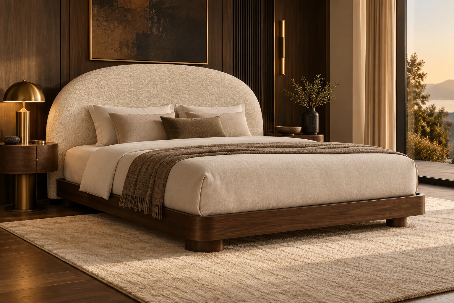 Double Bed design inspiration 1 in a warm interior