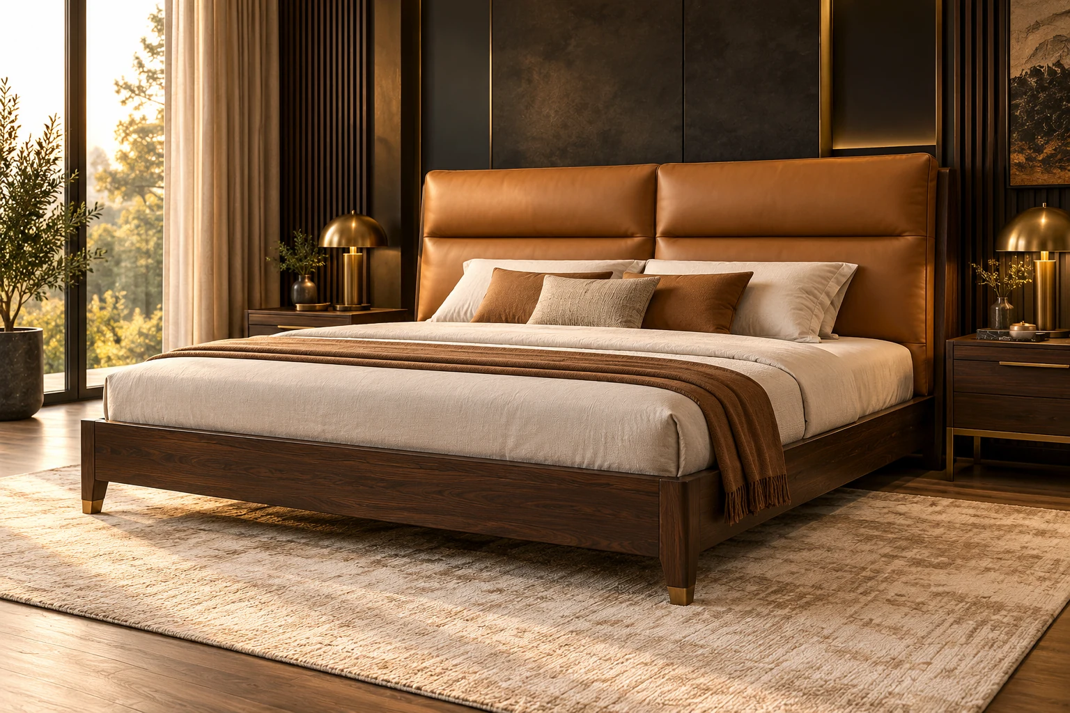 Double Bed design inspiration 3 in a warm interior