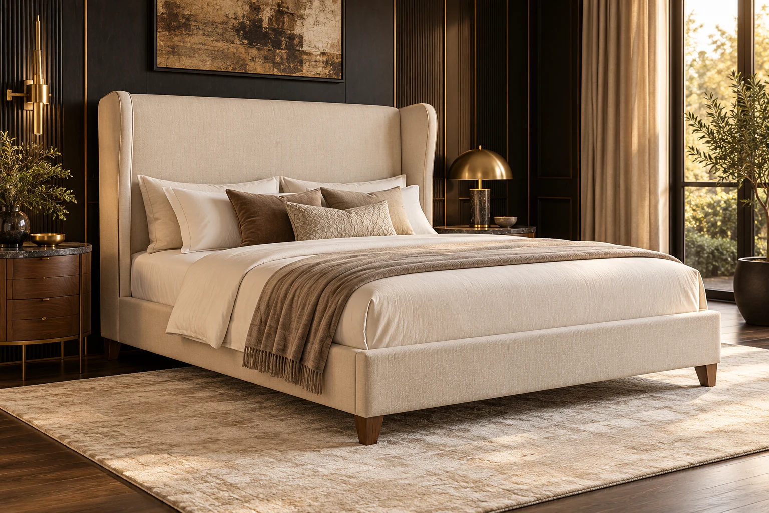 Double Bed design inspiration 4 in a warm interior