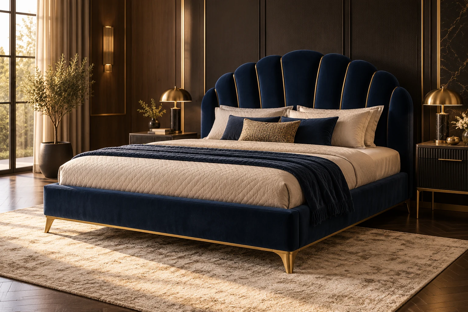 Double Bed design inspiration 7 in a warm interior