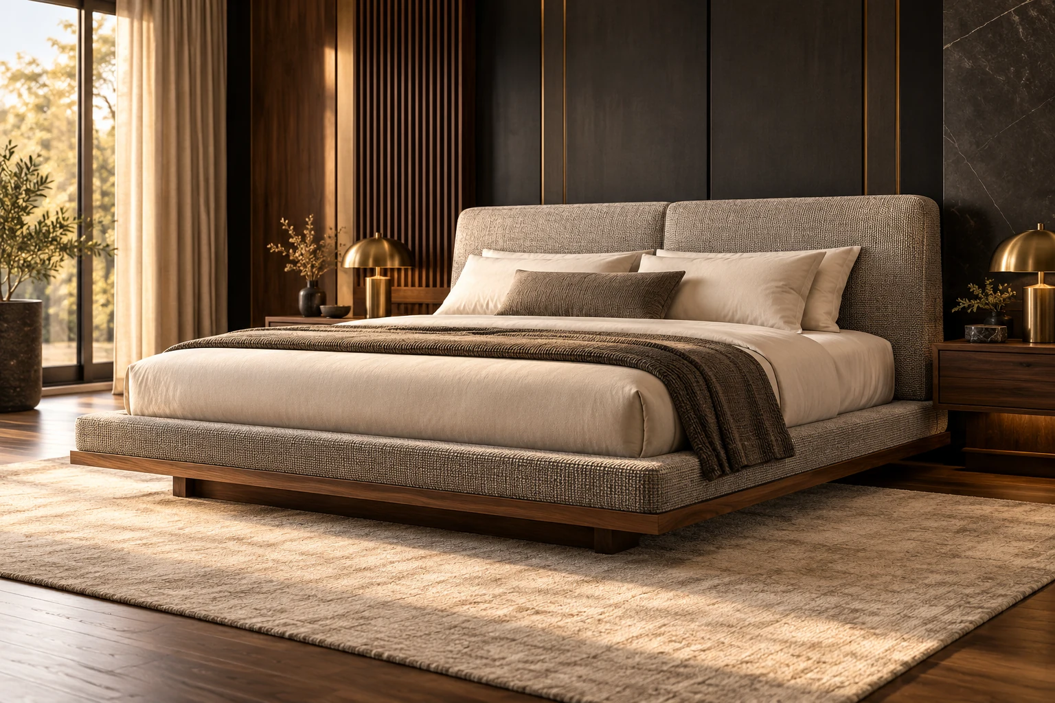 Double Bed design inspiration 8 in a warm interior