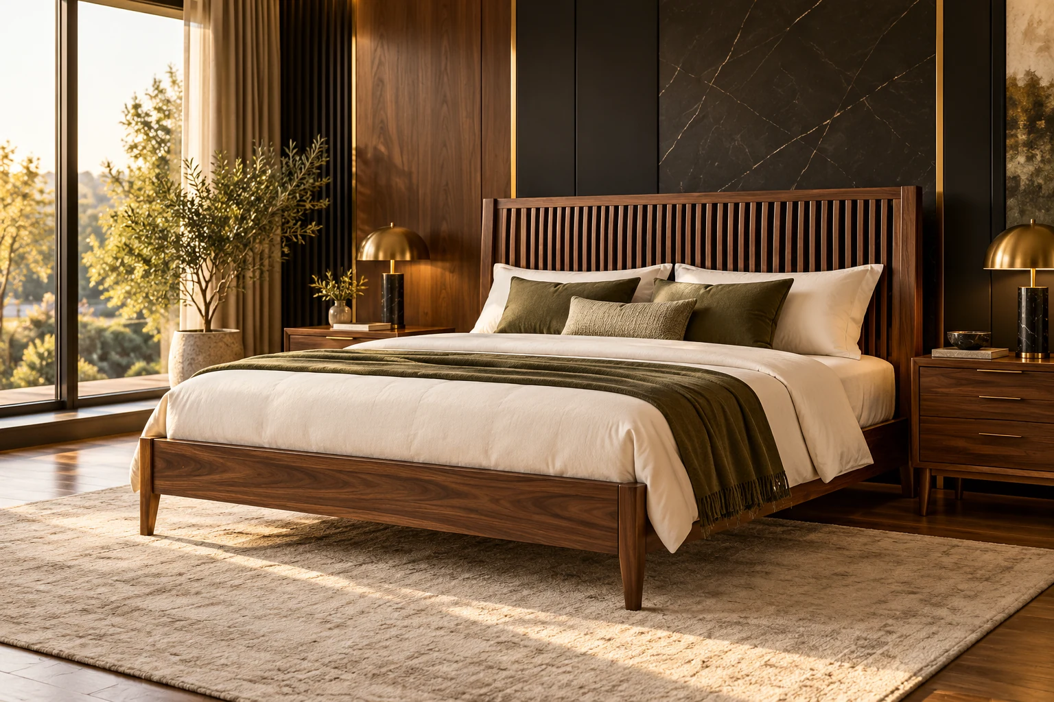 Double Bed design inspiration 9 in a warm interior
