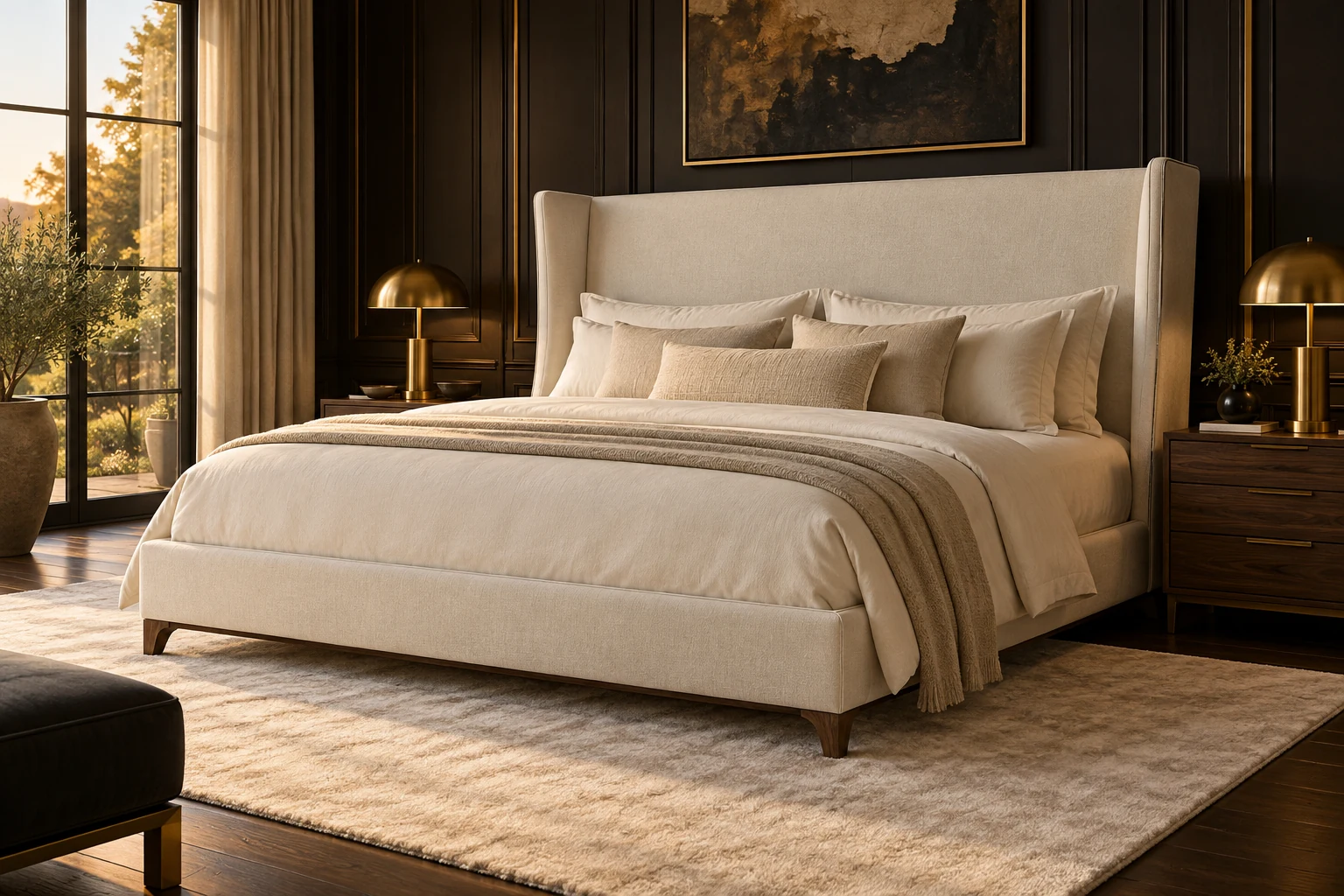 King Size Bed design inspiration 4 in a warm interior
