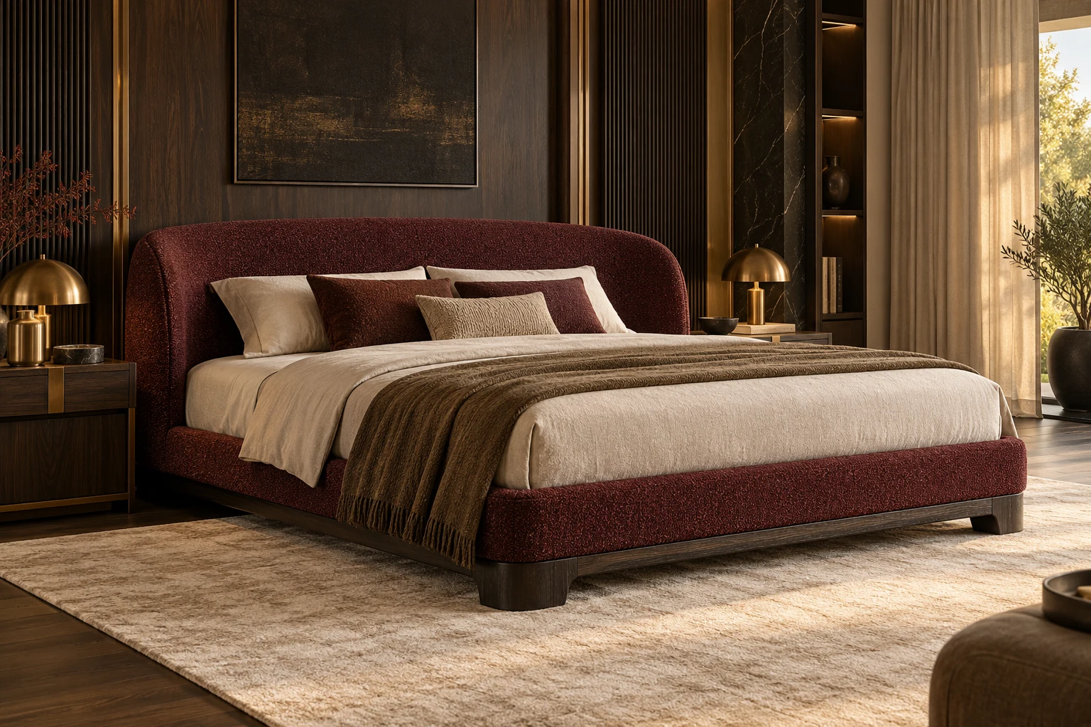 King Size Bed design inspiration 5 in a warm interior