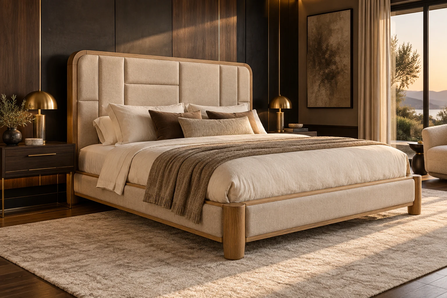 King Size Bed design inspiration 6 in a warm interior
