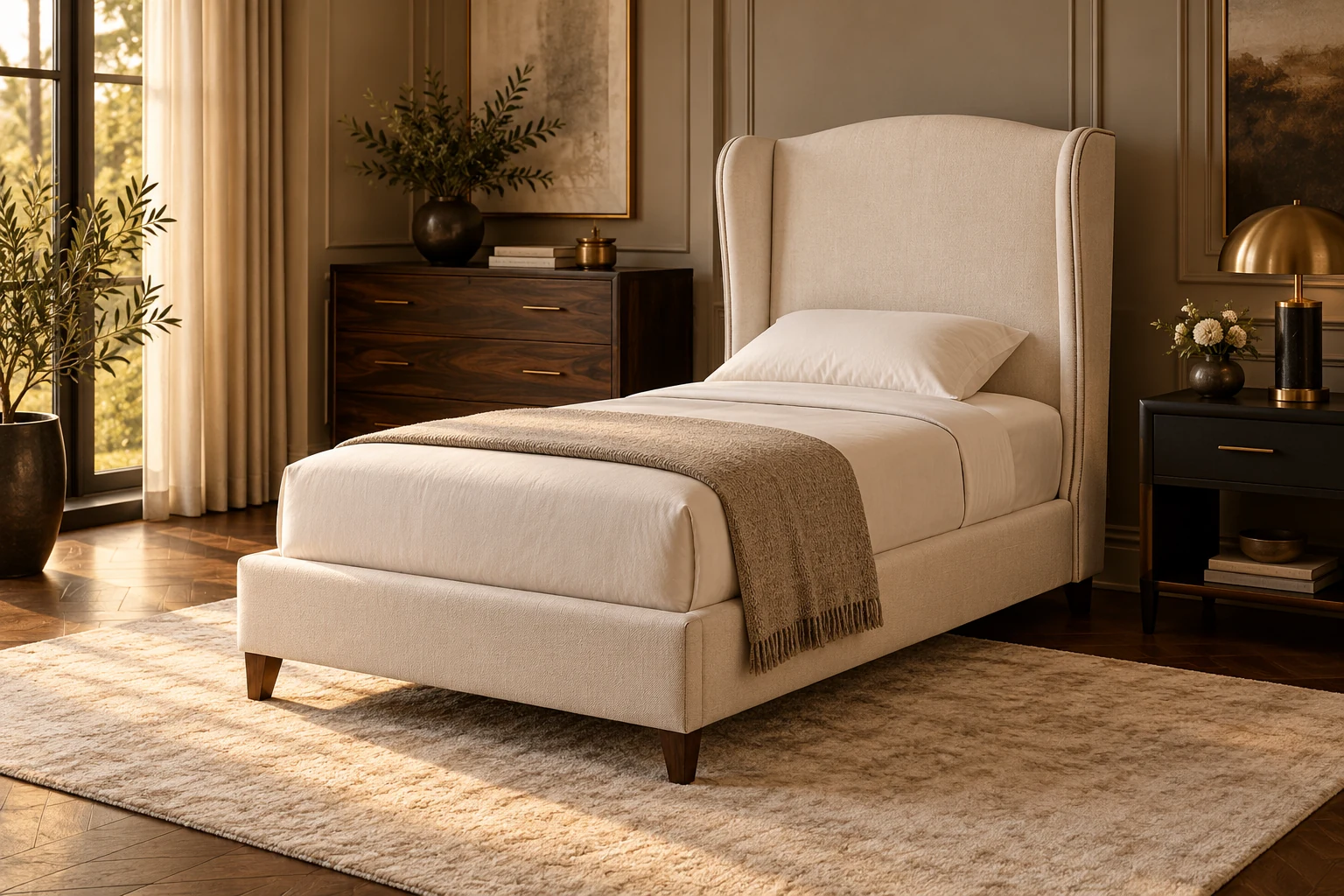 Single Bed design inspiration 4 in a warm interior