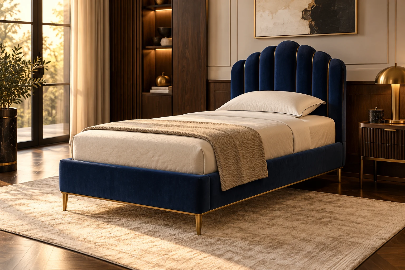 Single Bed design inspiration 7 in a warm interior
