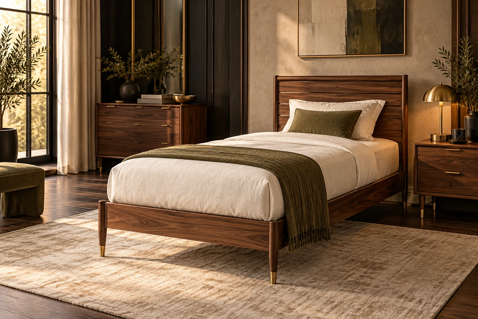 Single Bed design inspiration 9 in a warm interior