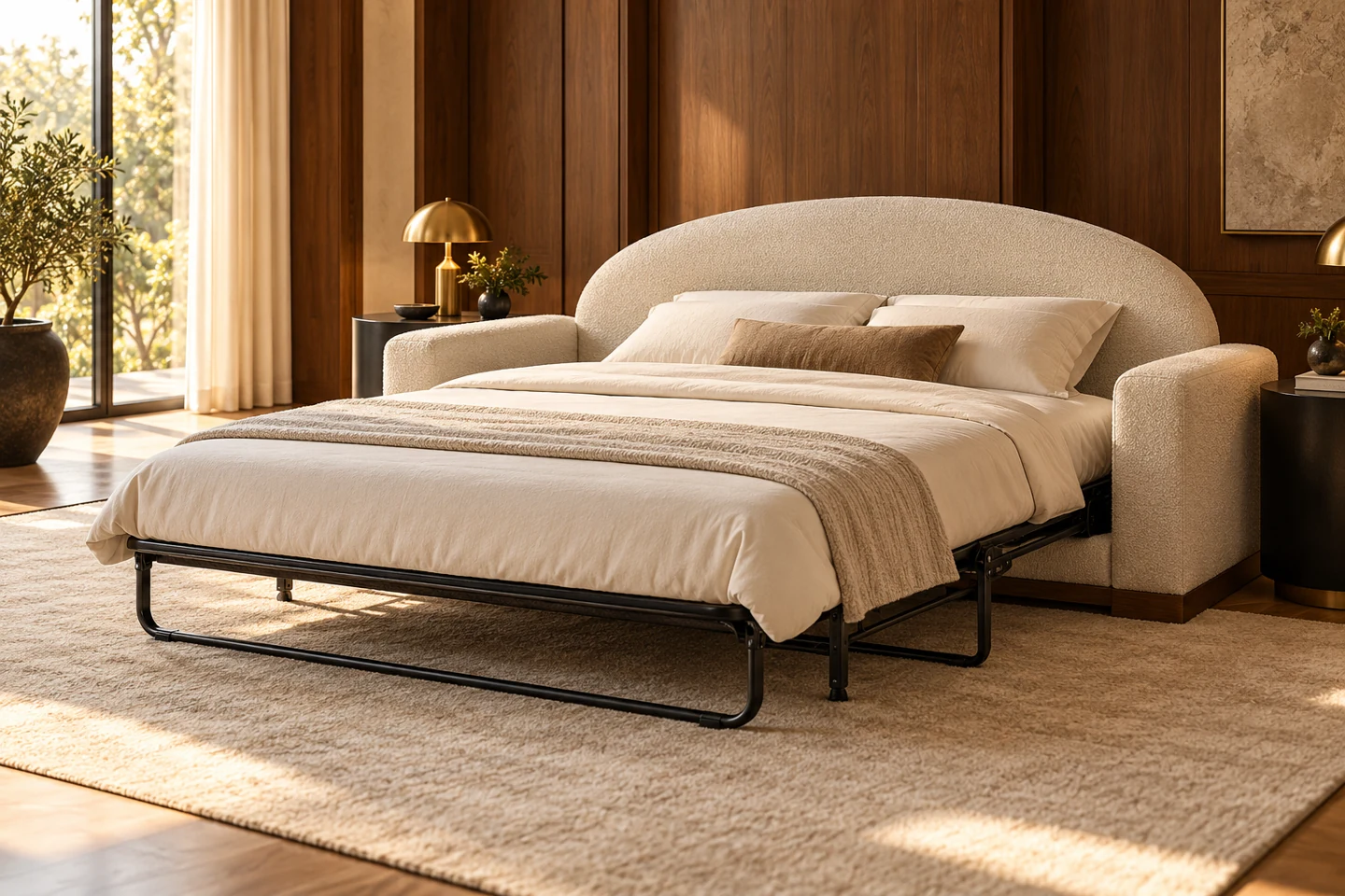 Sofa Cum Bed design inspiration 1 in a warm interior