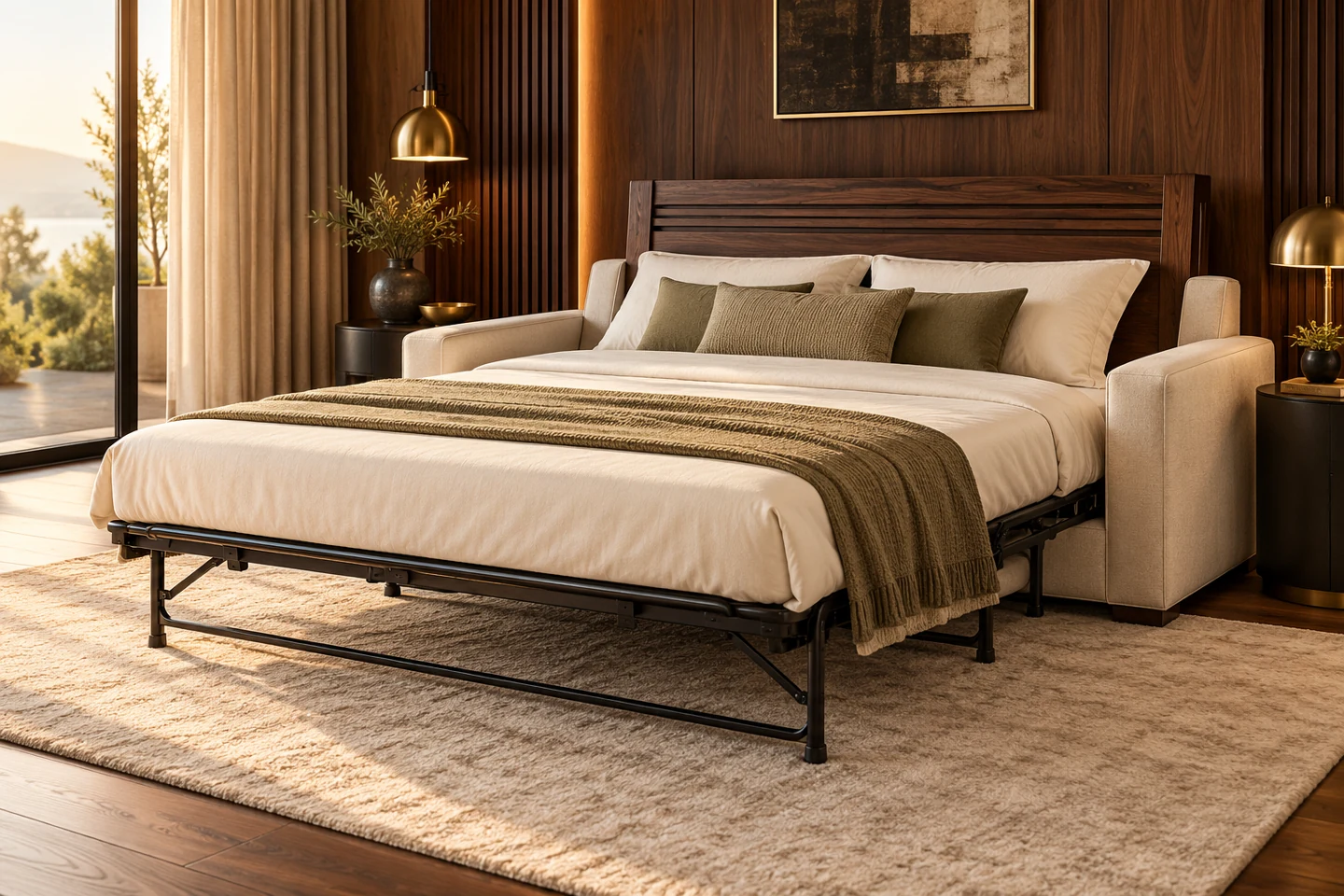 Sofa Cum Bed design inspiration 9 in a warm interior