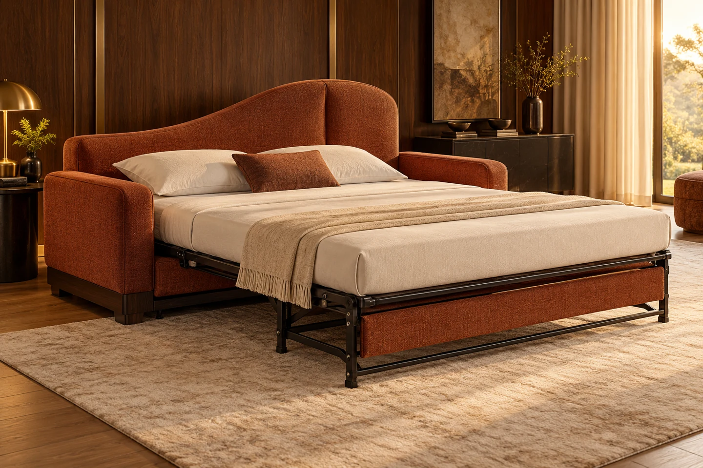 Sofa Cum Bed design inspiration 10 in a warm interior