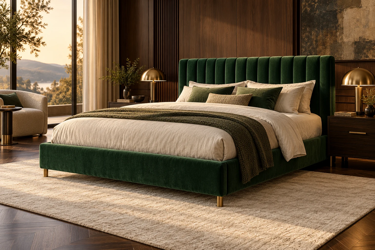Upholstered Bed design inspiration 2 in a warm interior