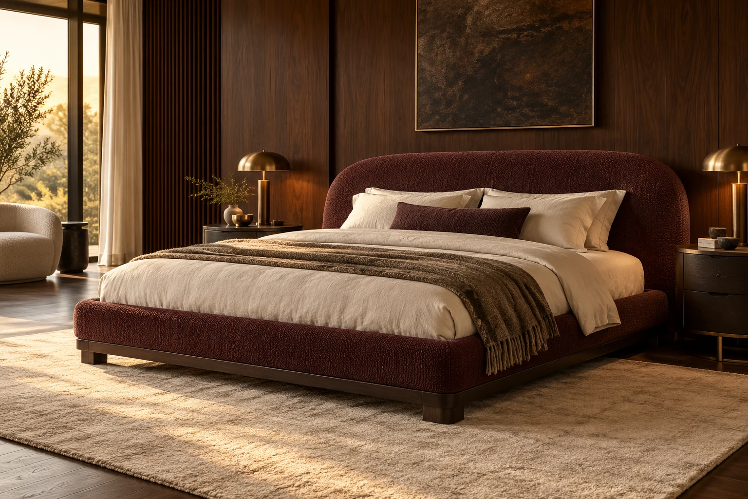 Upholstered Bed design inspiration 5 in a warm interior