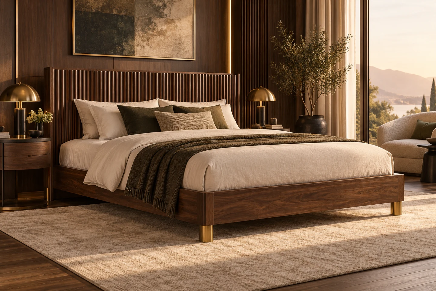 Wooden Bed design inspiration 2 in a warm interior