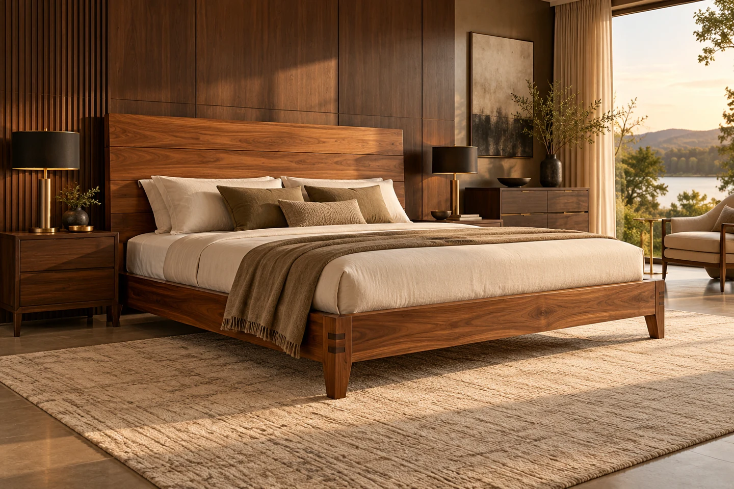 Wooden Bed design inspiration 3 in a warm interior