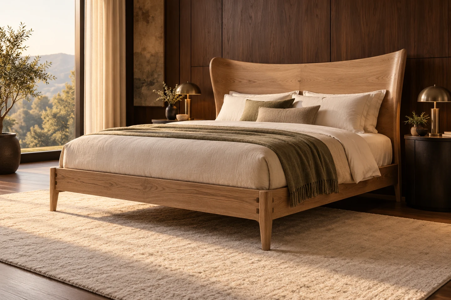 Wooden Bed design inspiration 4 in a warm interior
