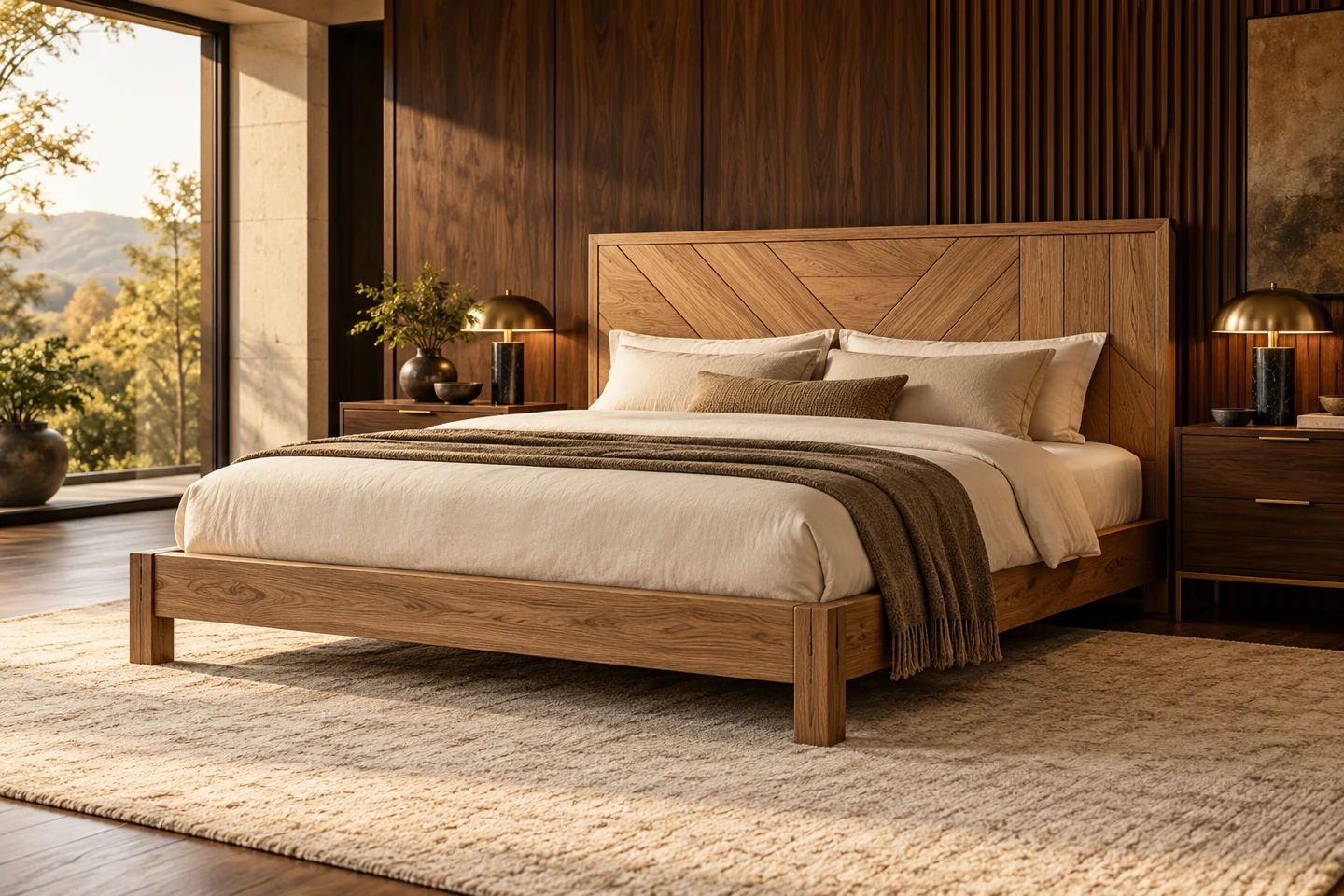 Wooden Bed design inspiration 6 in a warm interior