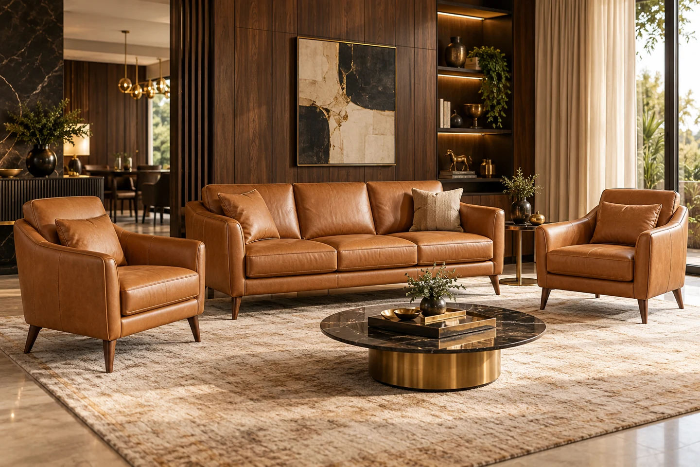 3+1+1 Sofa Set design inspiration 3 in a warm interior