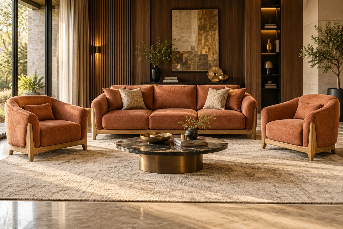3+1+1 Sofa Set design inspiration 6 in a warm interior