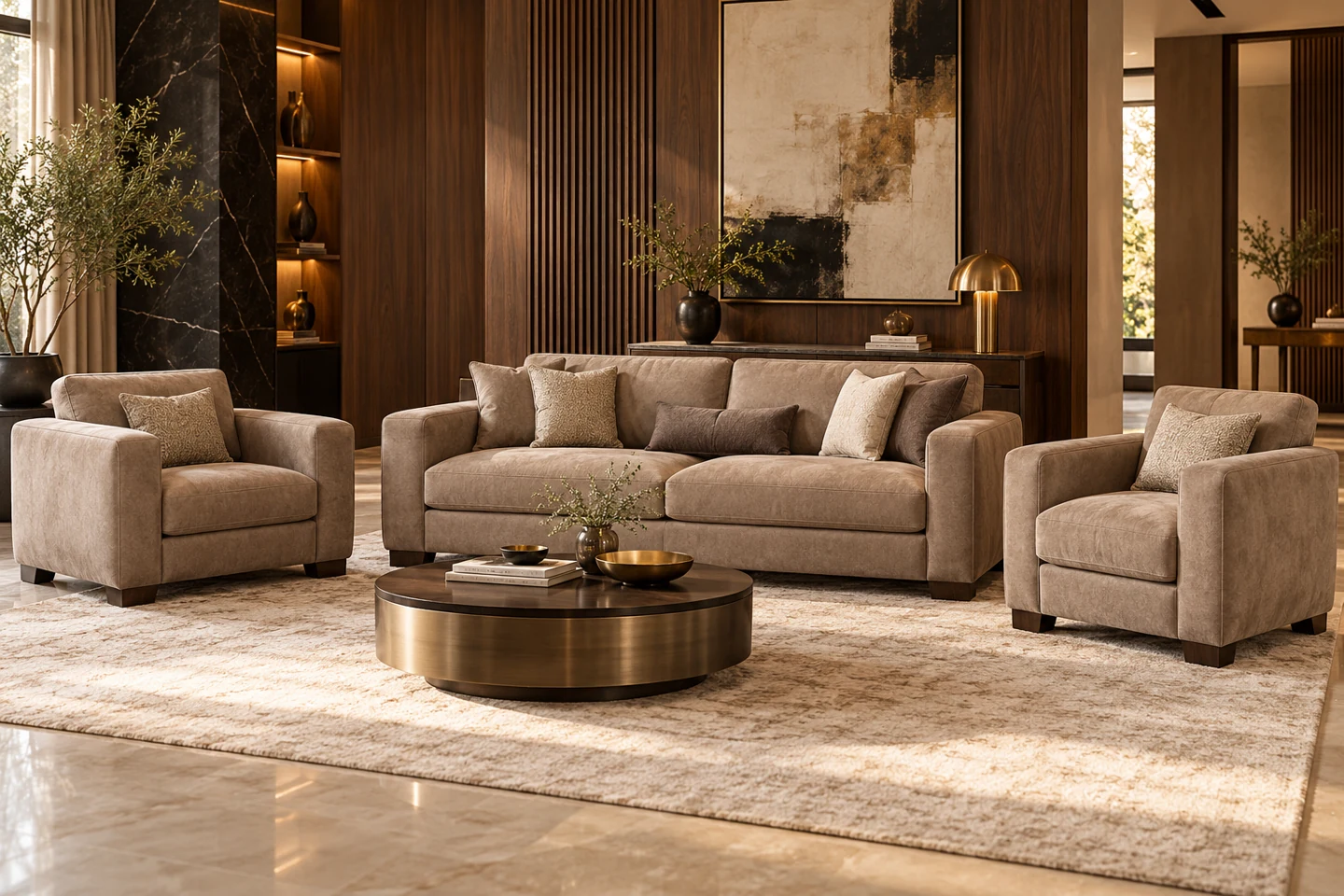 3+1+1 Sofa Set design inspiration 7 in a warm interior