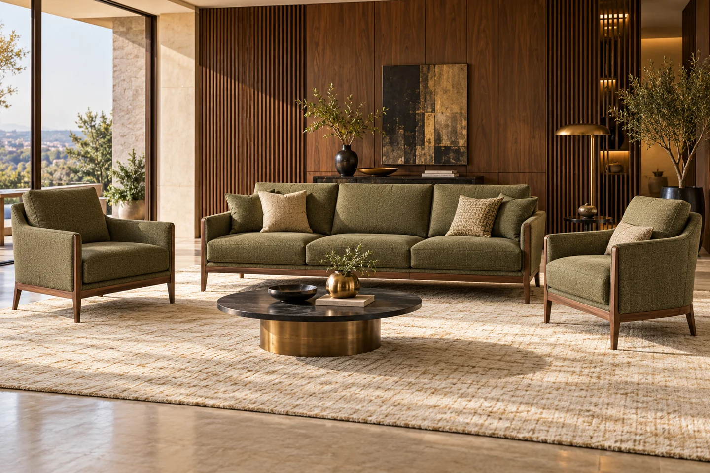 3+1+1 Sofa Set design inspiration 9 in a warm interior