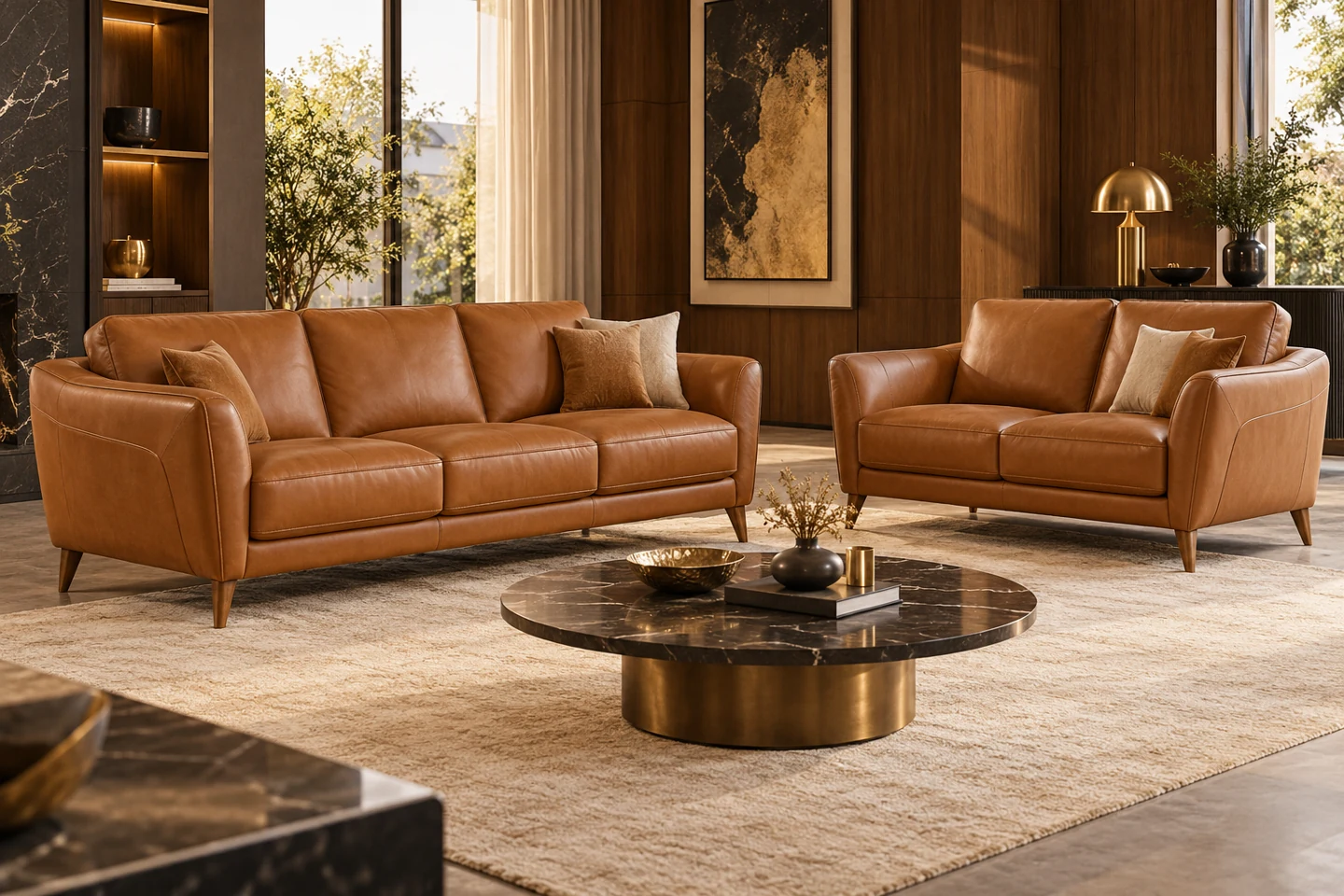 3+2 Sofa Set design inspiration 3 in a warm interior