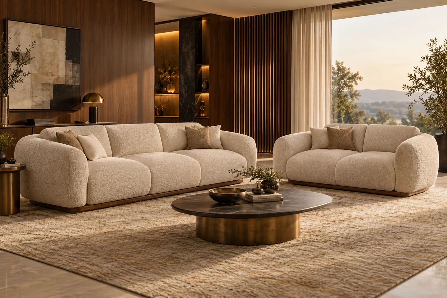 3+2 Sofa Set design inspiration 4 in a warm interior