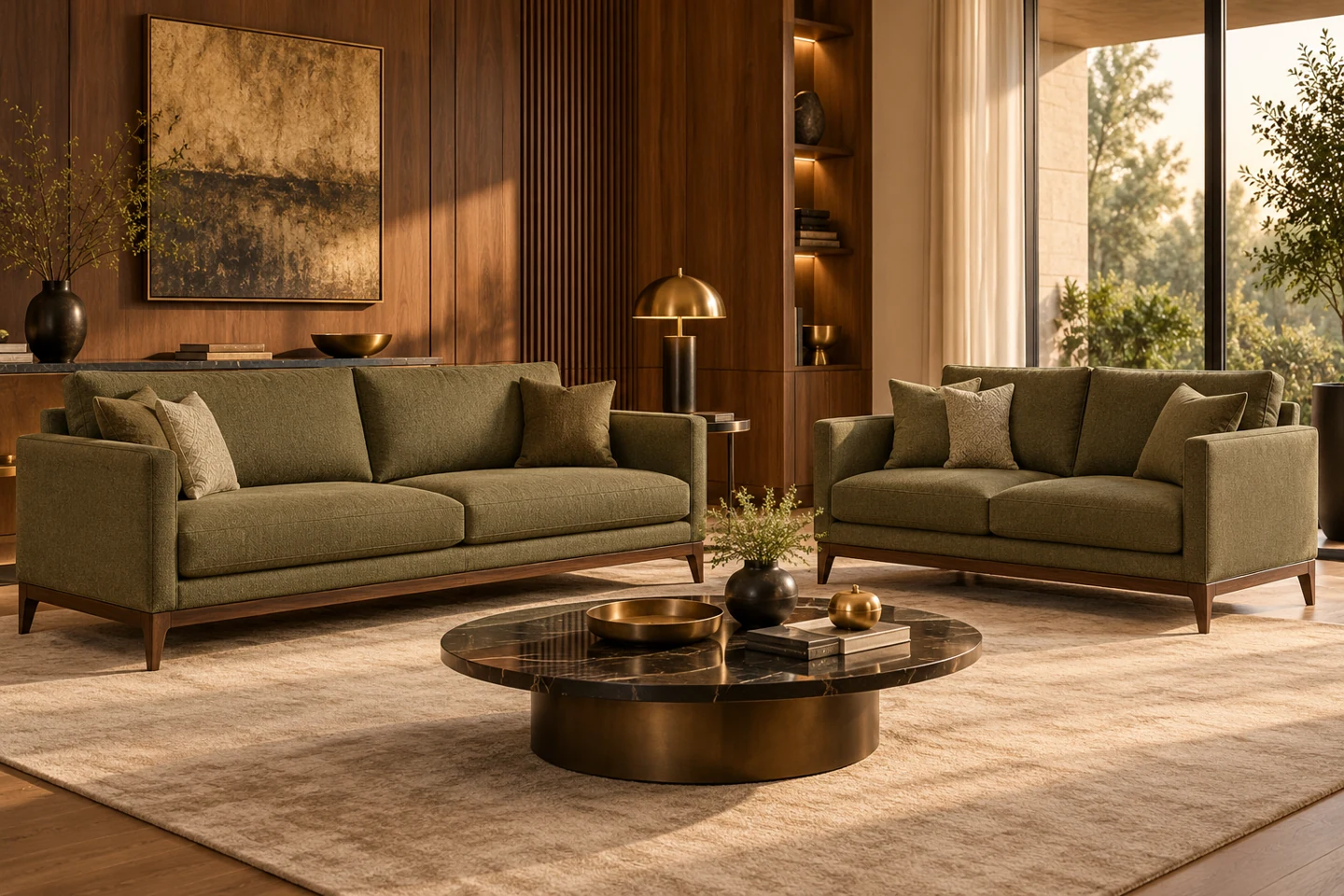 3+2 Sofa Set design inspiration 9 in a warm interior