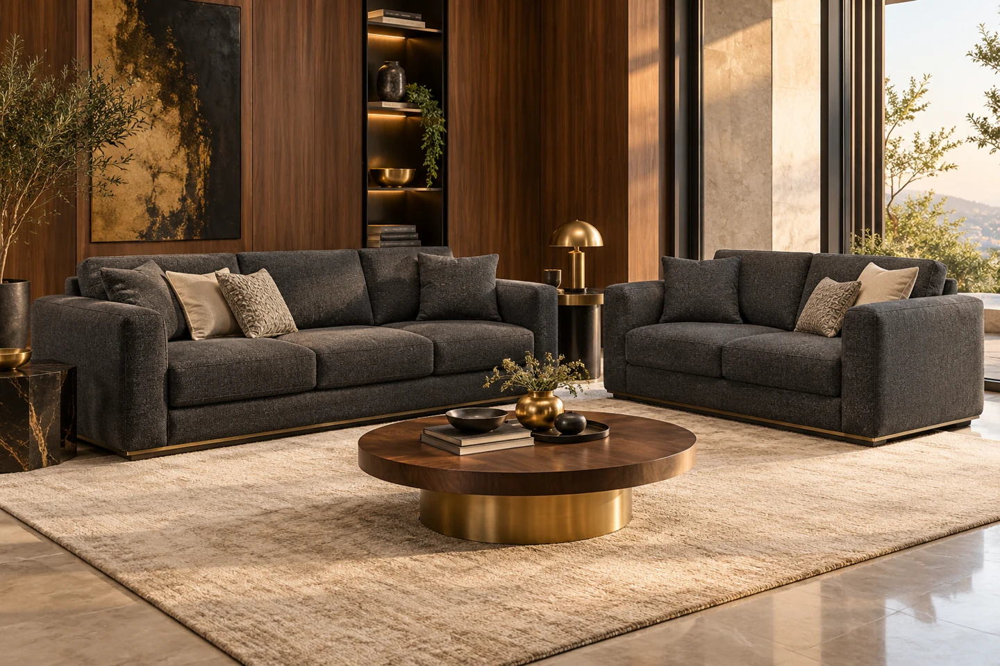 3+2 Sofa Set design inspiration 10 in a warm interior