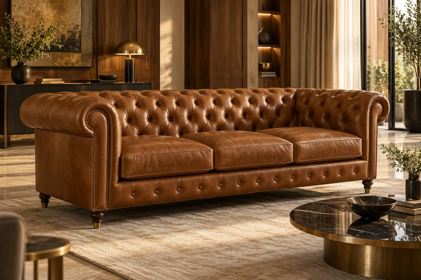 Chesterfield Sofa design inspiration 3 in a warm interior