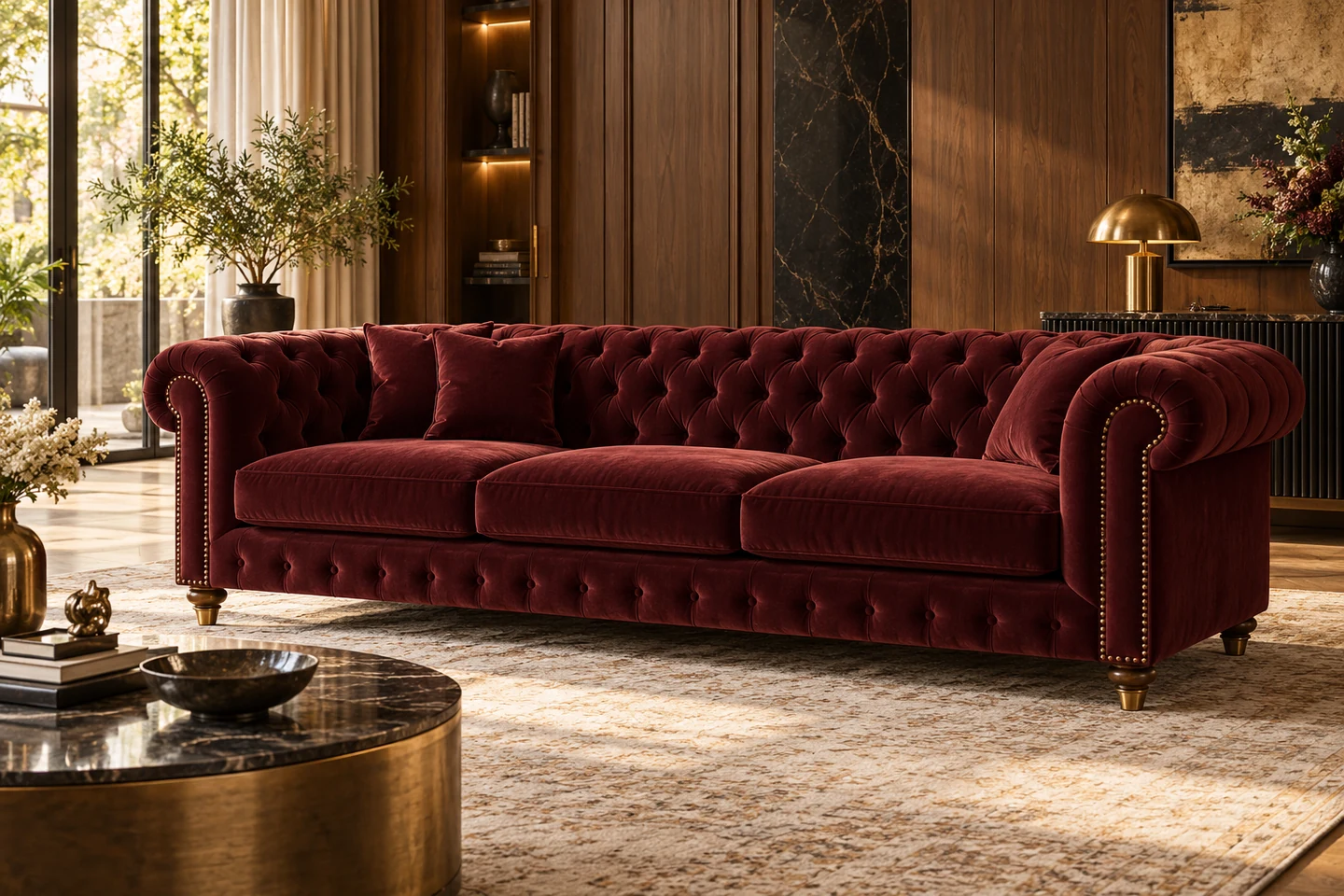 Chesterfield Sofa design inspiration 8 in a warm interior