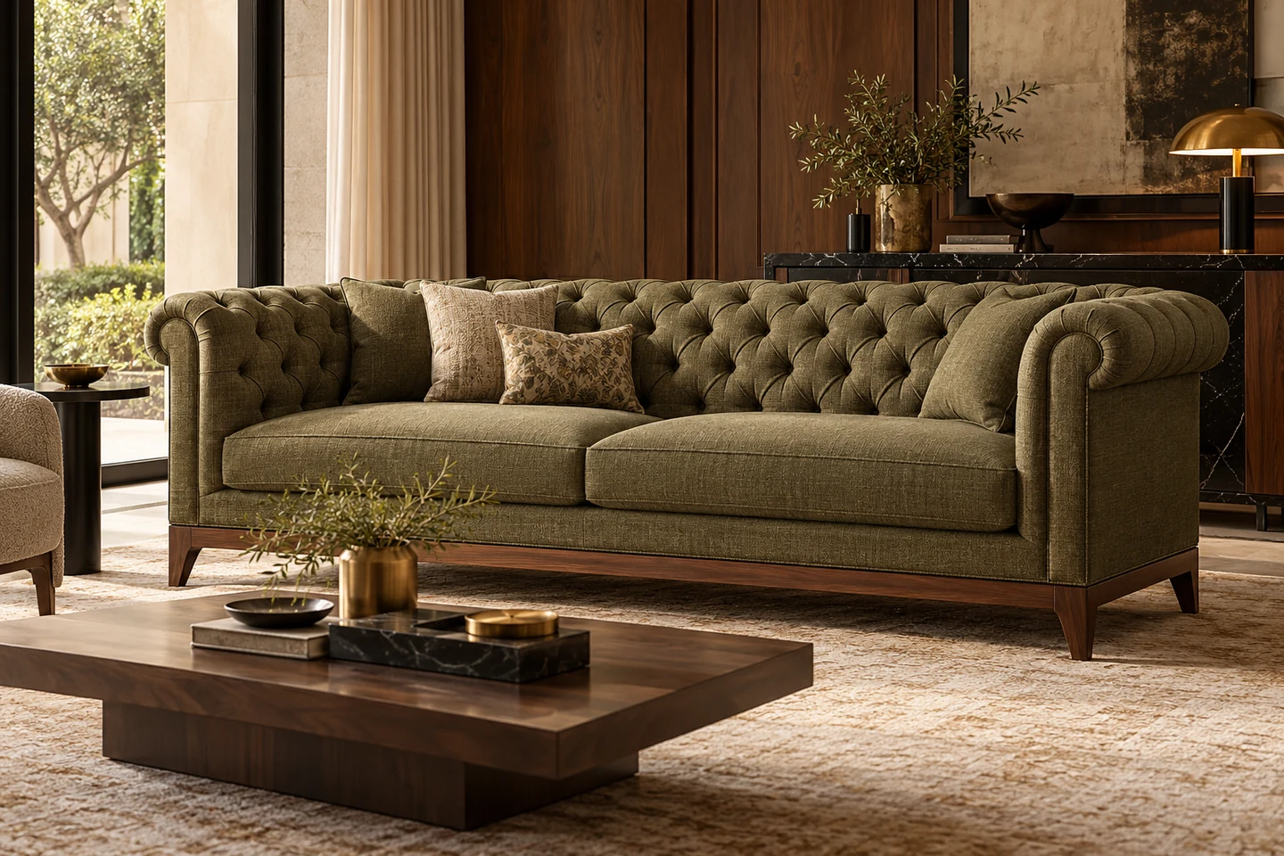 Chesterfield Sofa design inspiration 9 in a warm interior