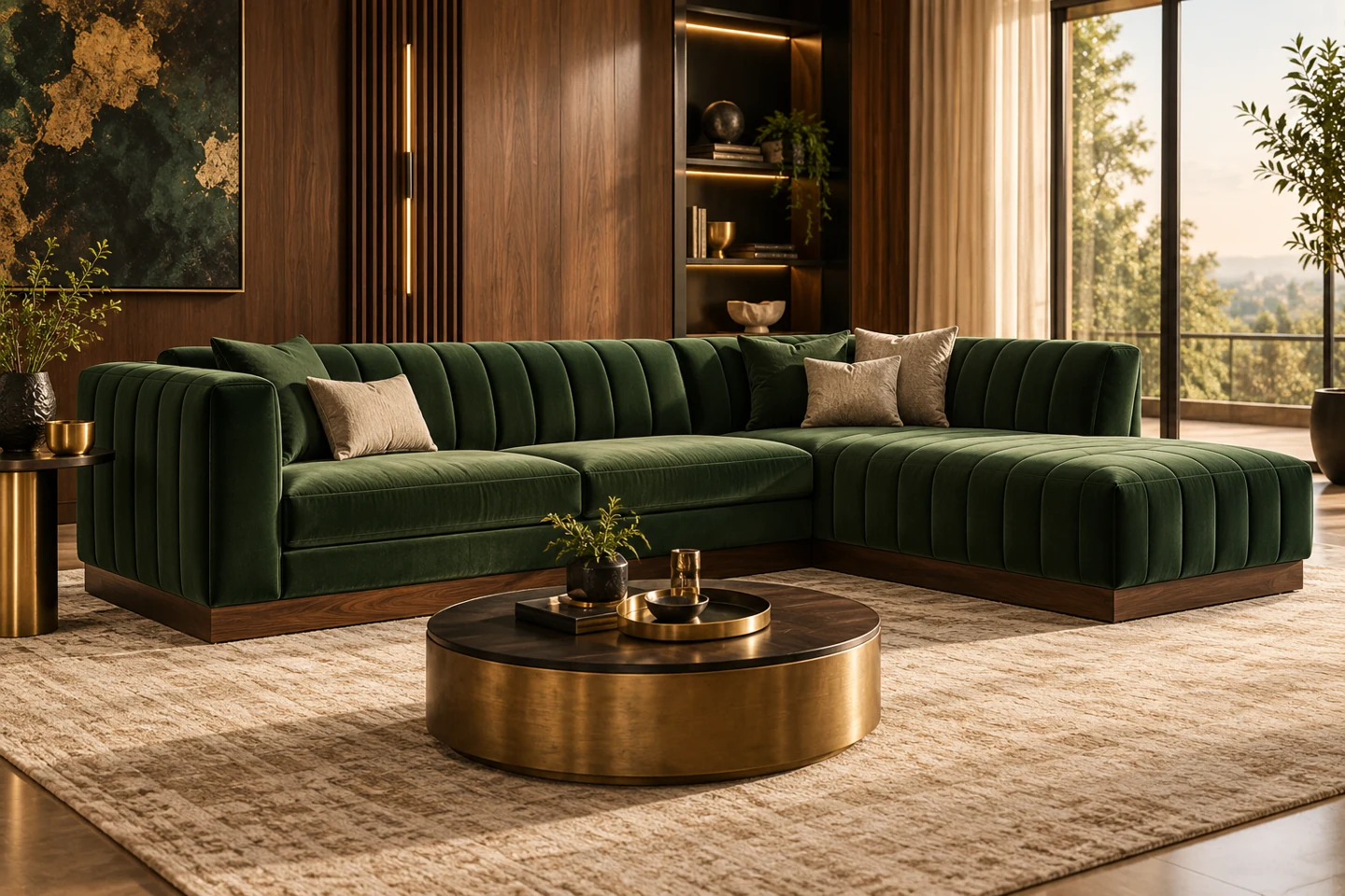 L-Shape Sofa design inspiration 2 in a warm interior