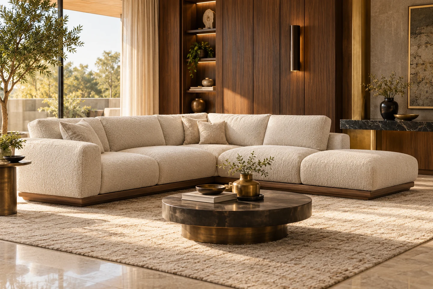 L-Shape Sofa design inspiration 4 in a warm interior