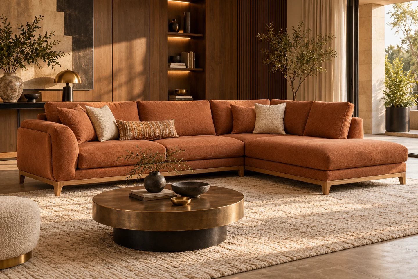 L-Shape Sofa design inspiration 6 in a warm interior