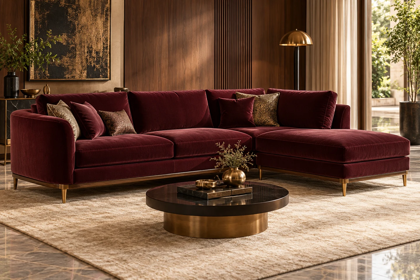 L-Shape Sofa design inspiration 8 in a warm interior