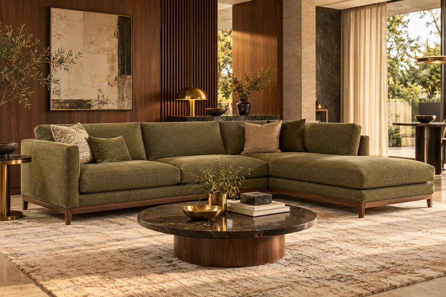 L-Shape Sofa design inspiration 9 in a warm interior