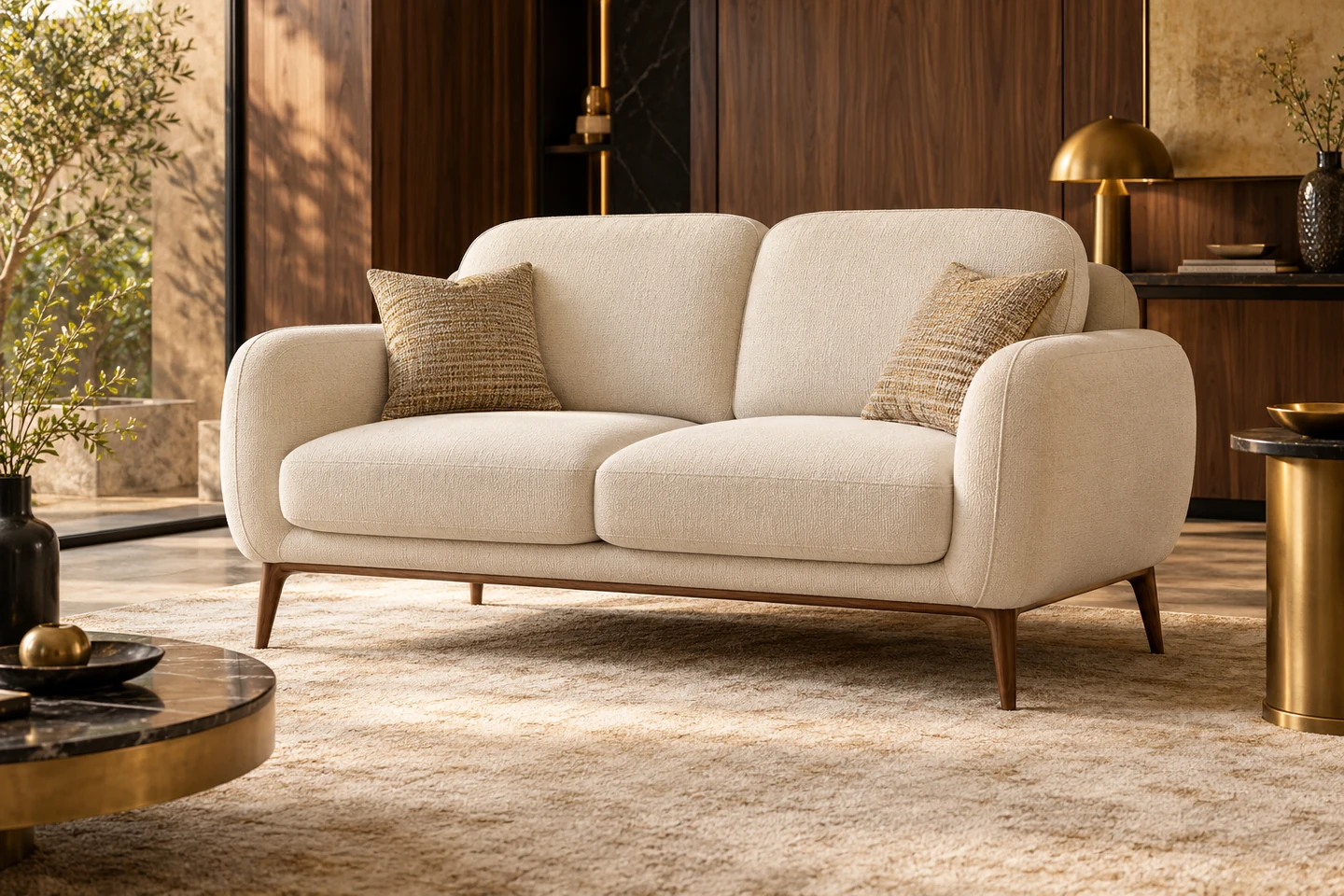 Loveseat design inspiration 1 in a warm interior