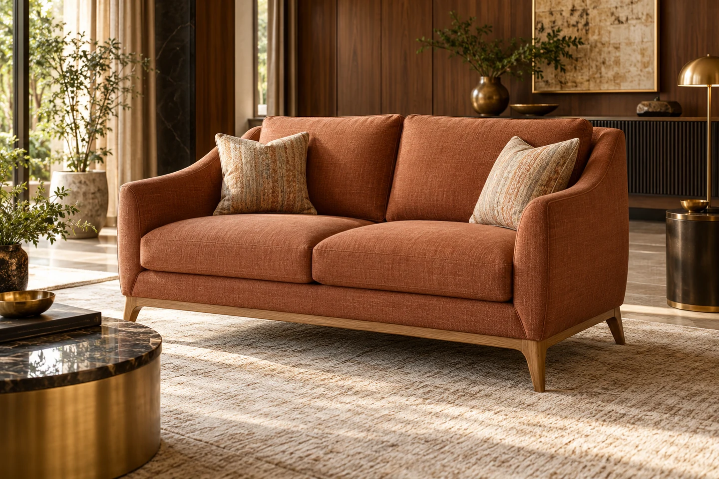 Loveseat design inspiration 6 in a warm interior