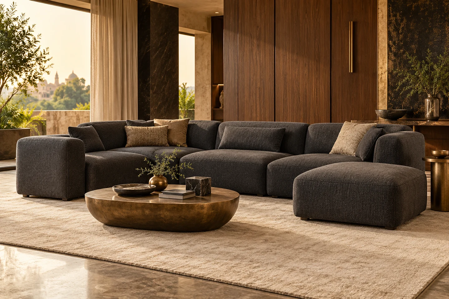 Modular Sofa design inspiration 10 in a warm interior