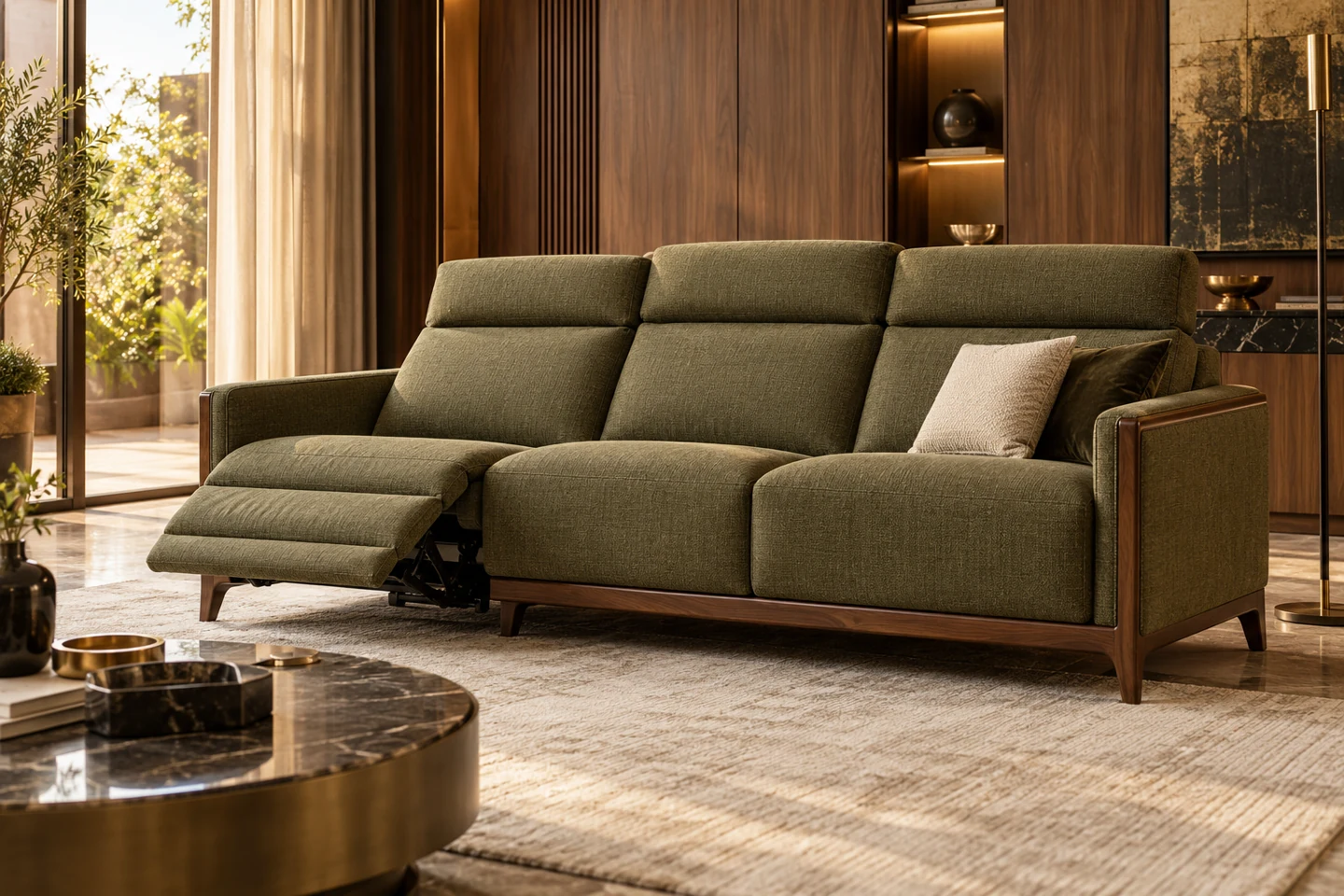 Recliner Sofa design inspiration 9 in a warm interior