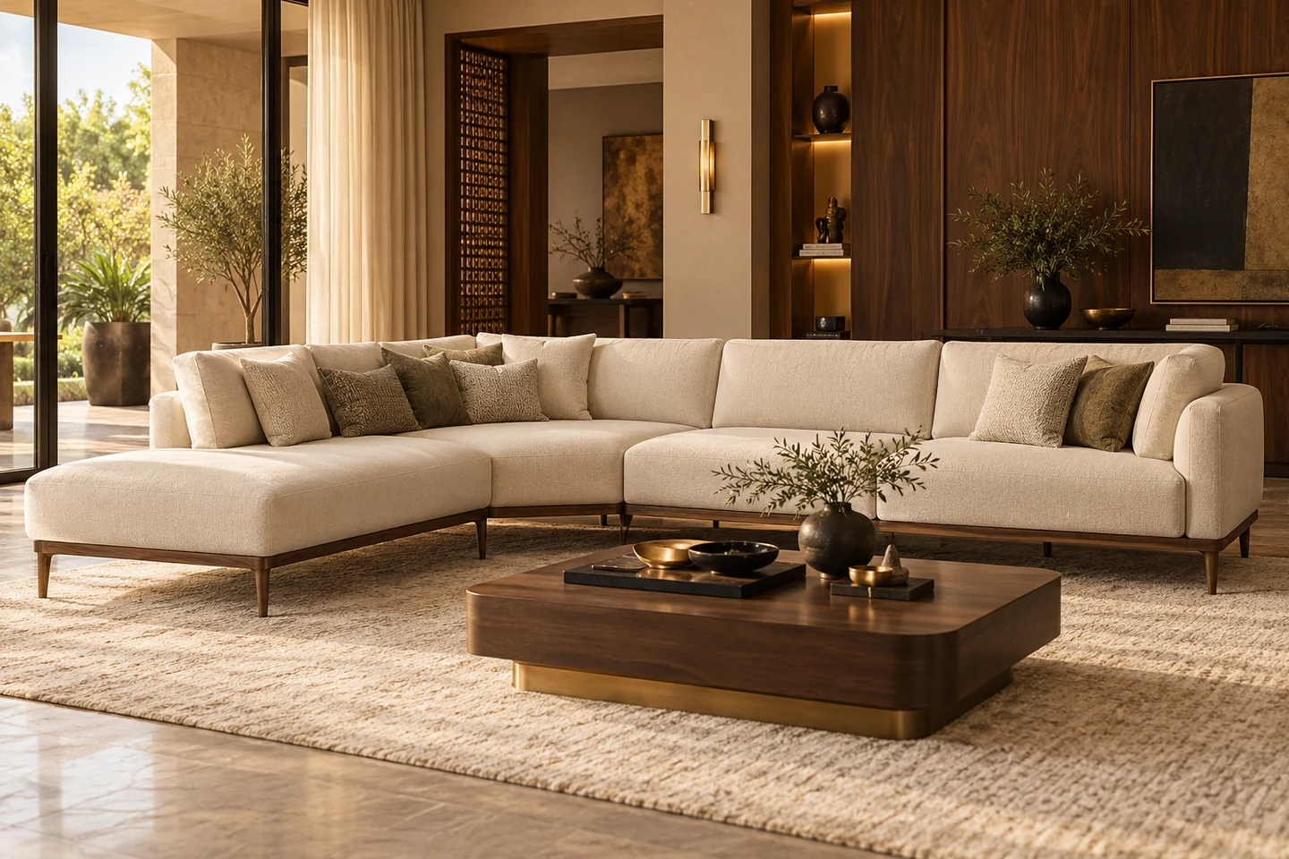 Sectional Sofa design inspiration 1 in a warm interior