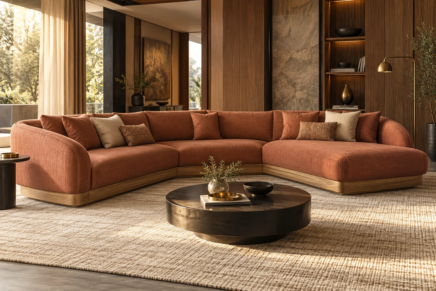 Sectional Sofa design inspiration 6 in a warm interior
