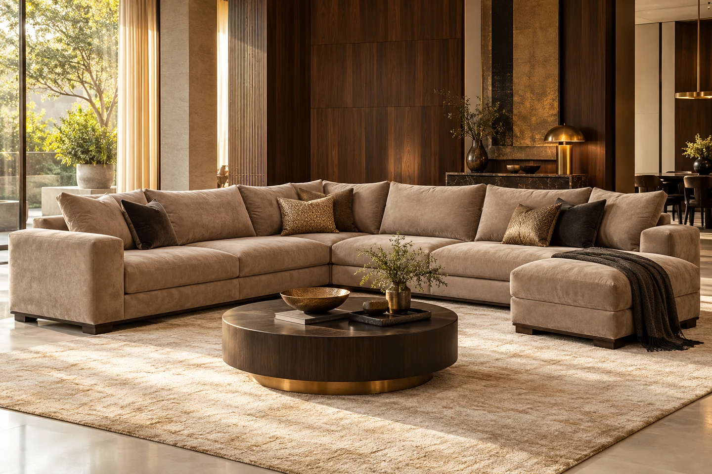 Sectional Sofa design inspiration 7 in a warm interior