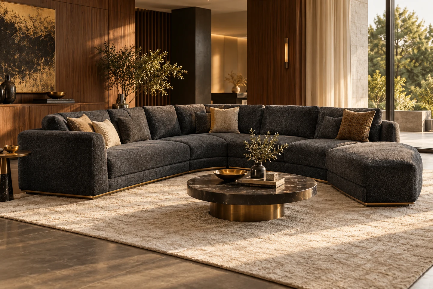 Sectional Sofa design inspiration 10 in a warm interior