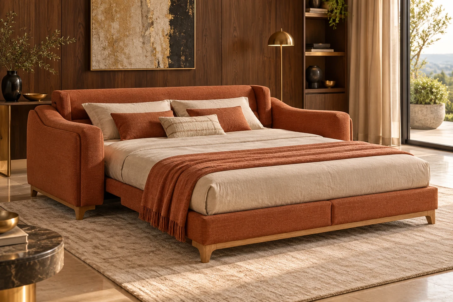 Sofa Cum Bed design inspiration 6 in a warm interior